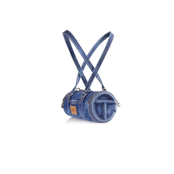 Telfar Small Denim Duffle- Blue - Picture 1 of 6